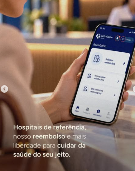 Aplicativo com solicitação de reembolso: mais liberdade para cuidar da saúde do seu jeito.
